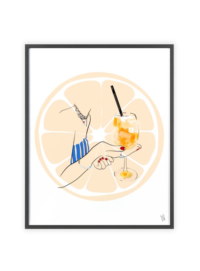 Mimosa in Dubrovnik Poster, Framed