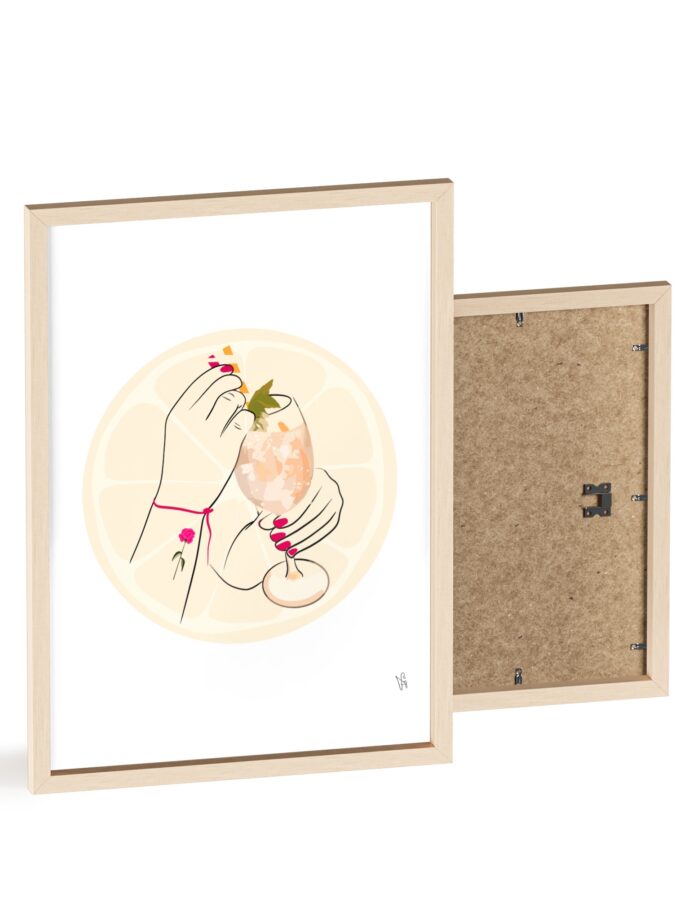 A Toast To Friendship Poster, Framed