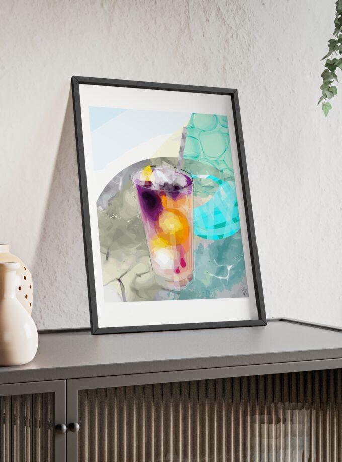 Lemonade In Zagreb Poster, Framed