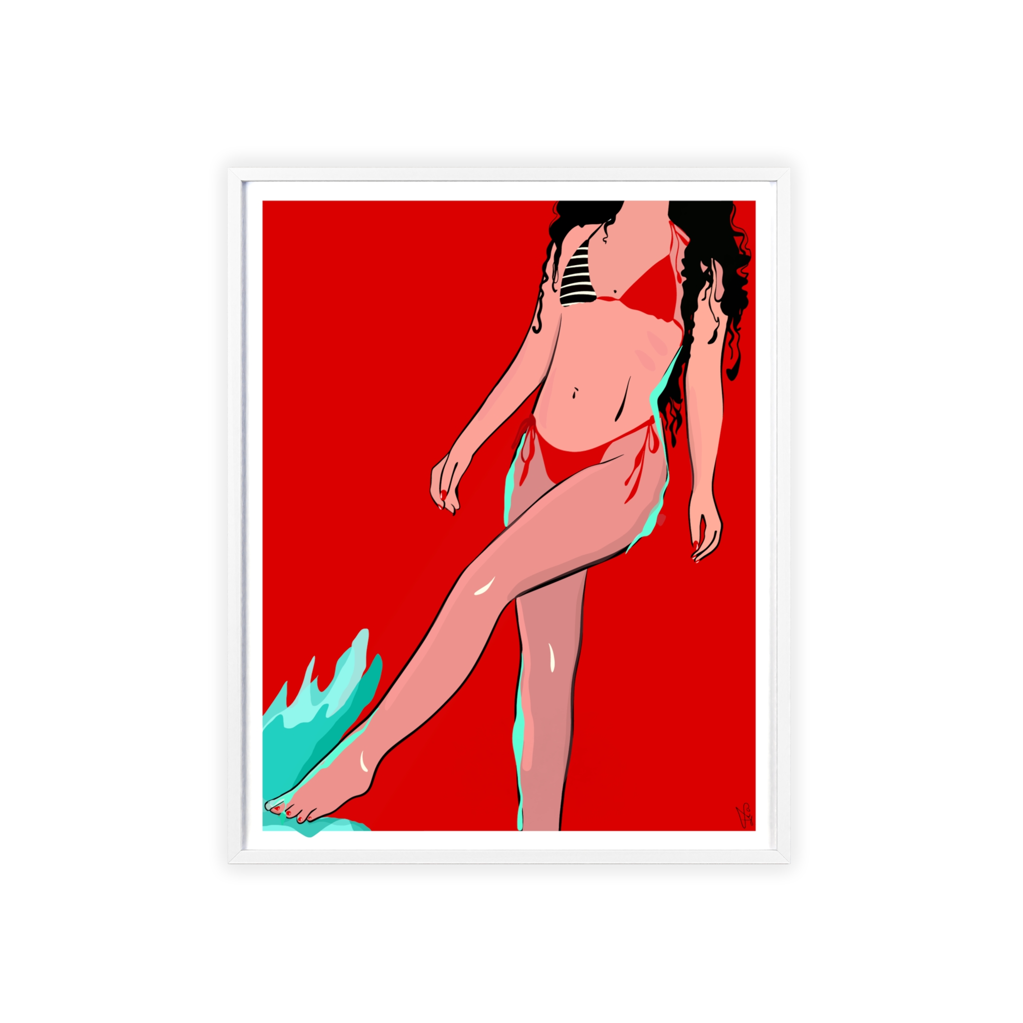 Budva Poster, Framed - Image 9