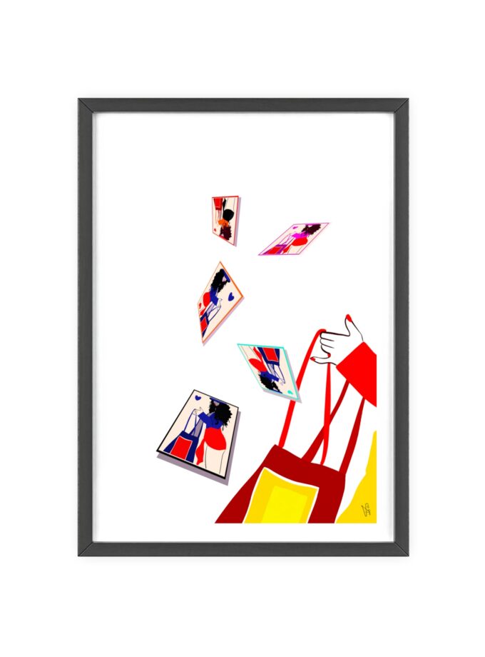 Memory Cards Poster, Framed