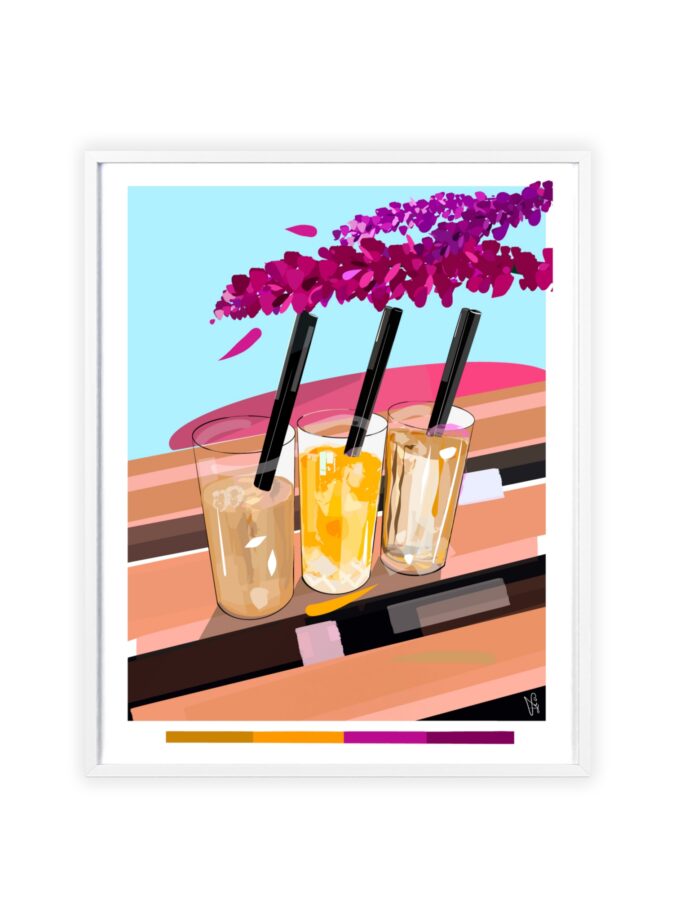 Under The Bugenvilija Poster, Framed