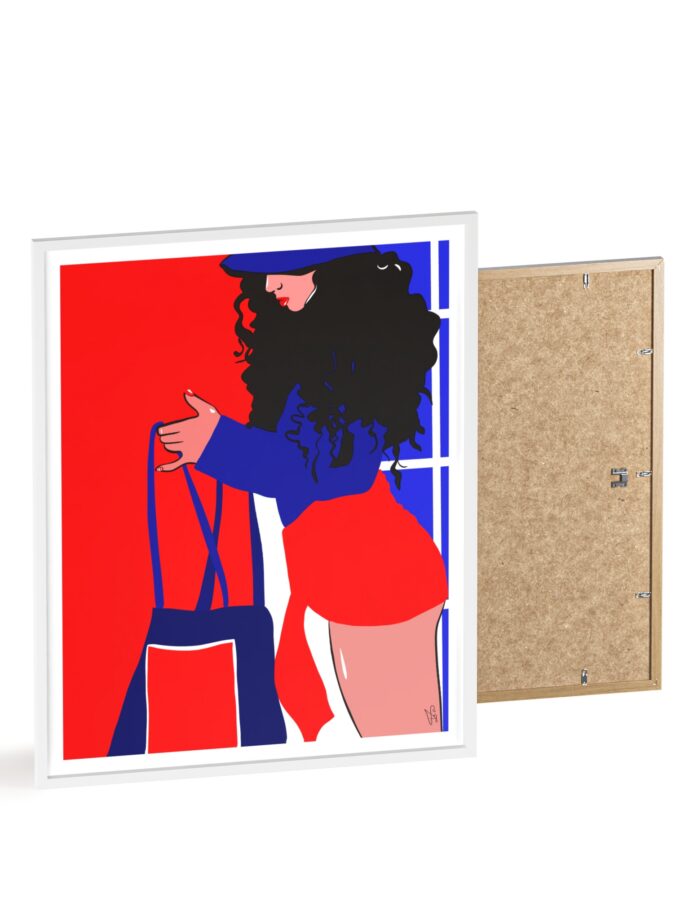 Beach Day Poster, Framed