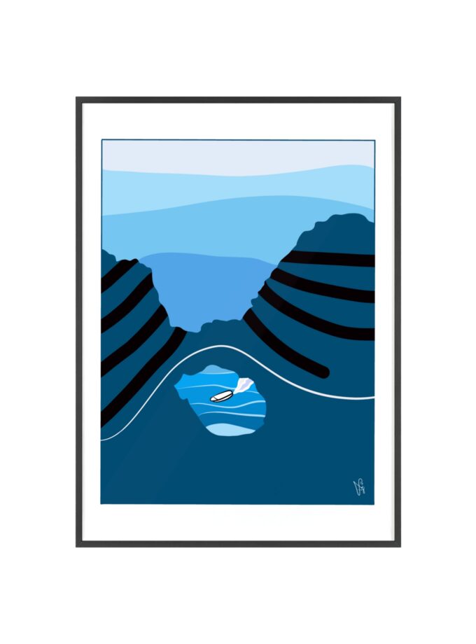 Sky Is Bright Poster, Framed