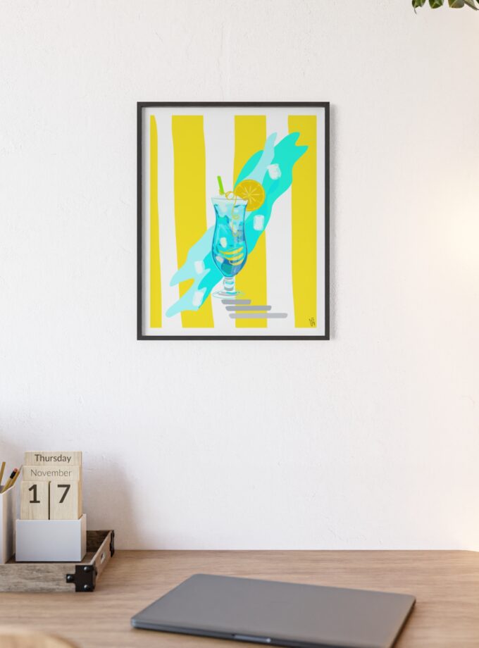 Blue Lagoon Poster, Framed