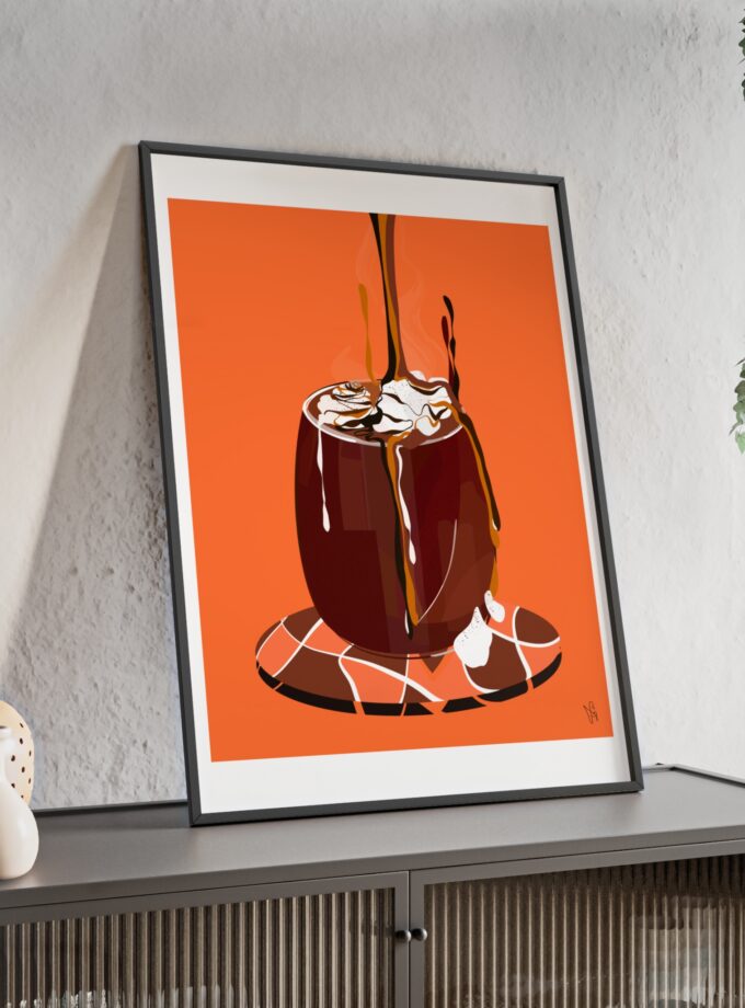Hot Chocolate Poster, Framed