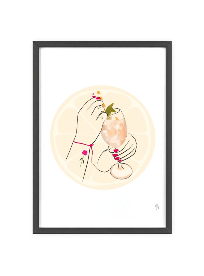 A Toast To Friendship Poster, Framed