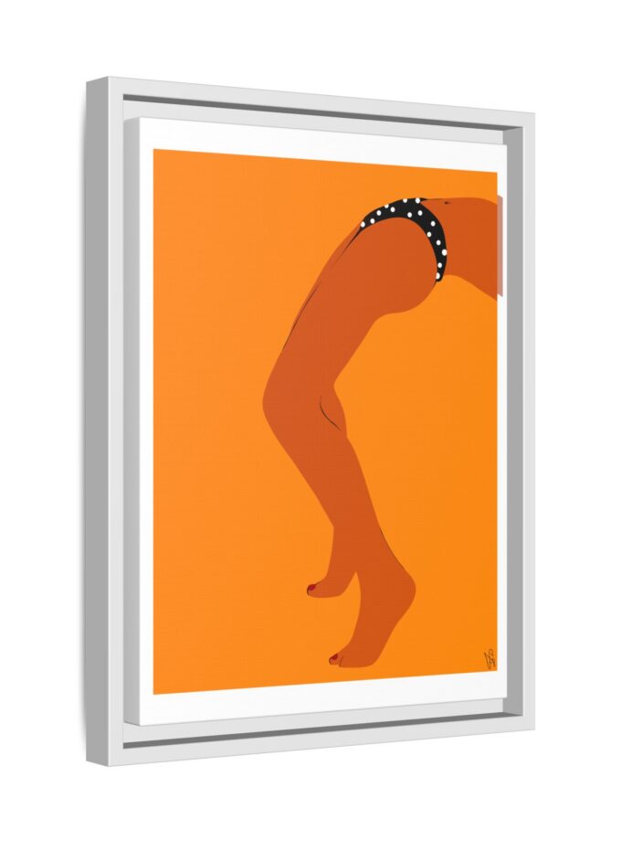 Sun Bath Canvas, Framed