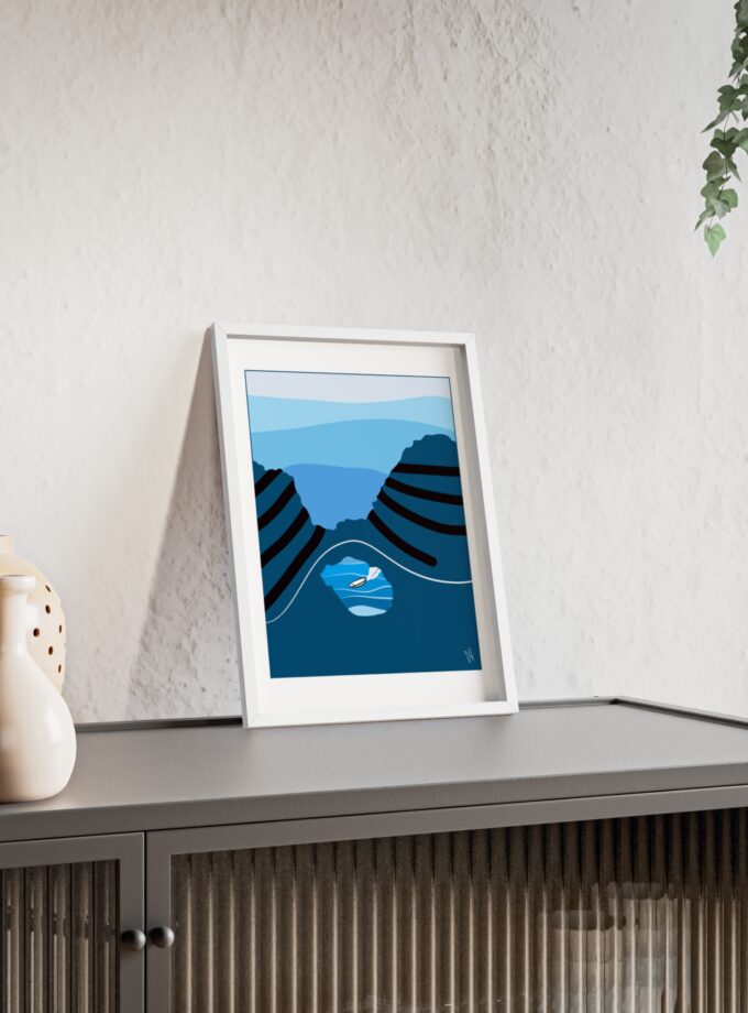 Sky Is Bright Poster, Framed