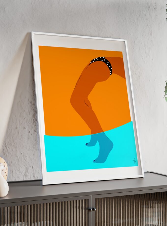 Pool Bridge Poster, Framed