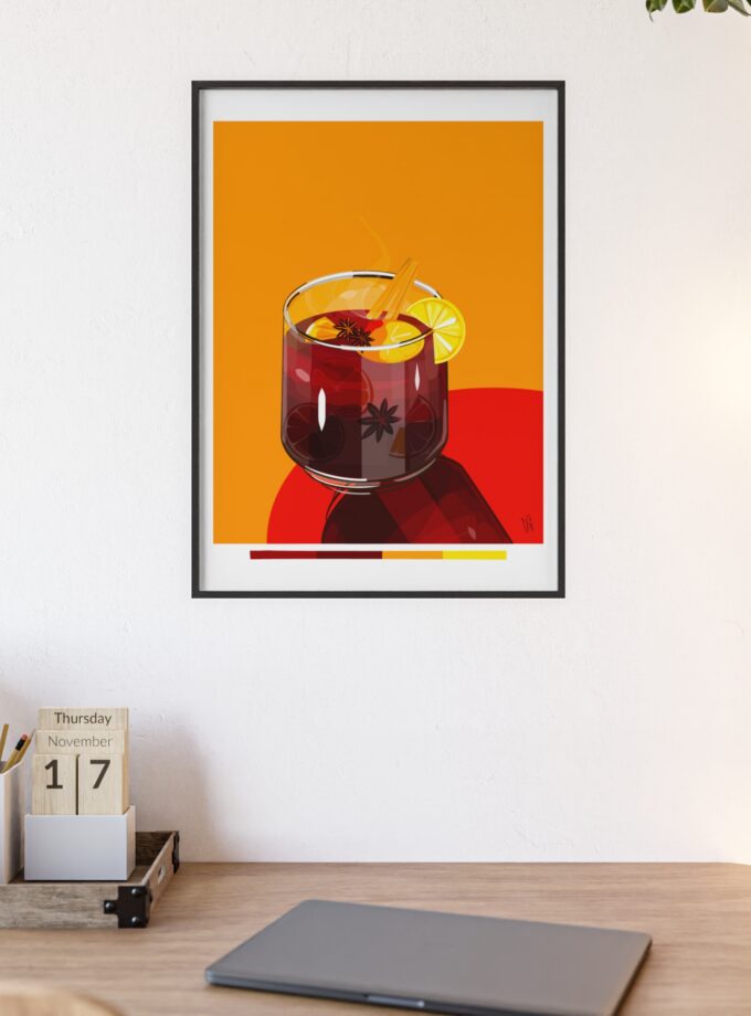 Mulled Wine Poster, Framed