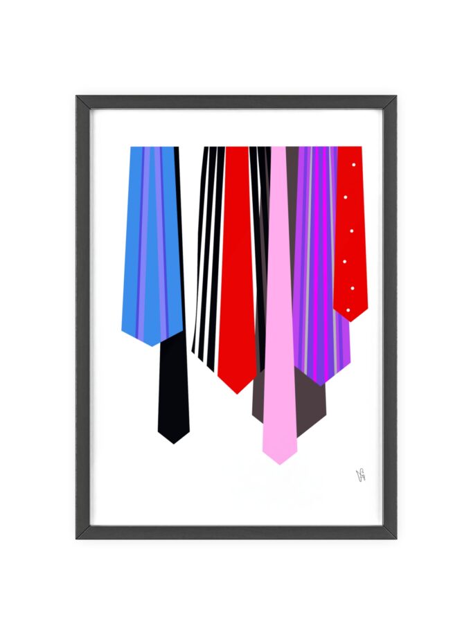 Ties Poster, Framed