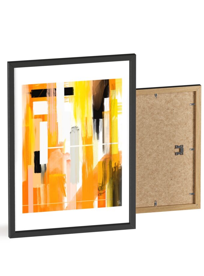 Liquid Gold Poster, Framed