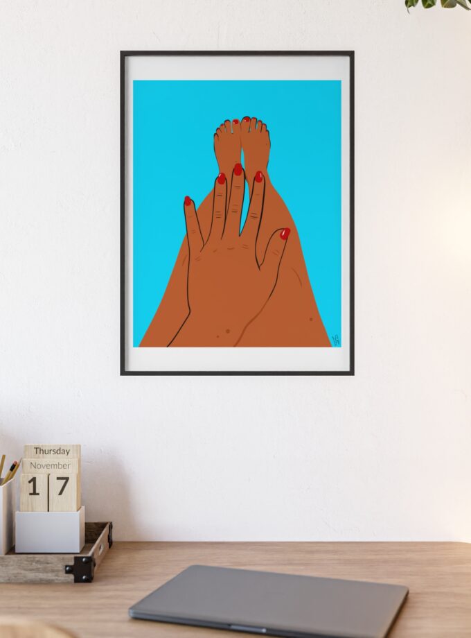 Sky Polish Poster, Framed