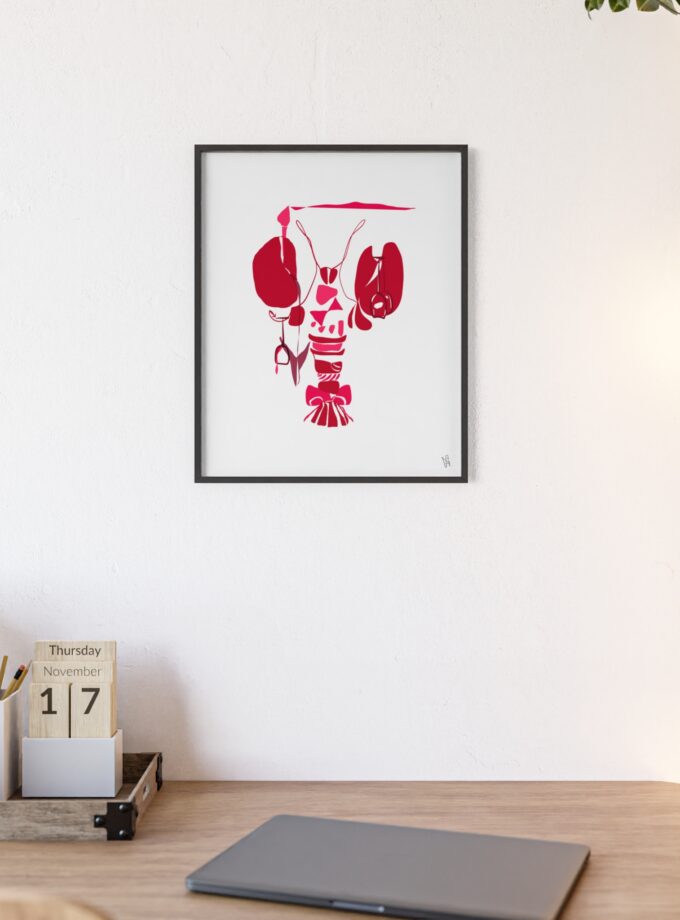 Chef's Kiss Poster, Framed