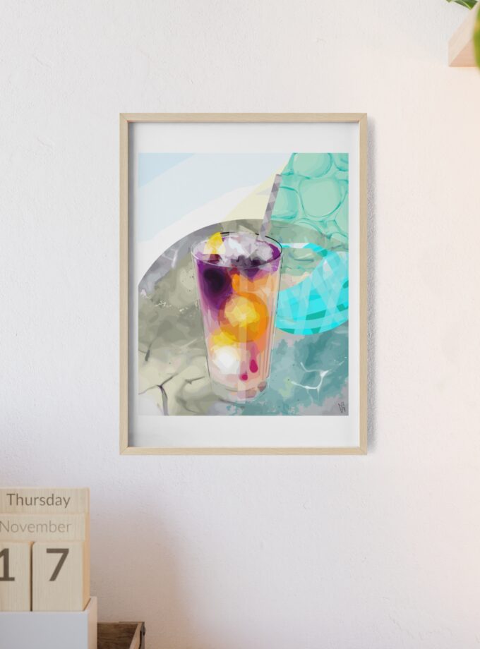 Lemonade In Zagreb Poster, Framed