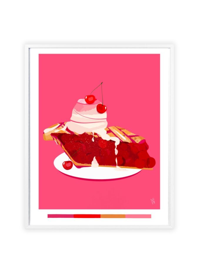 Cherry Pie Poster, Framed