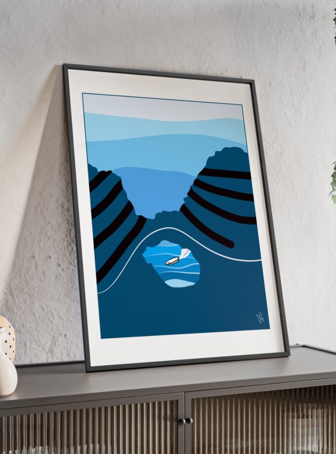 Sky Is Bright Poster, Framed