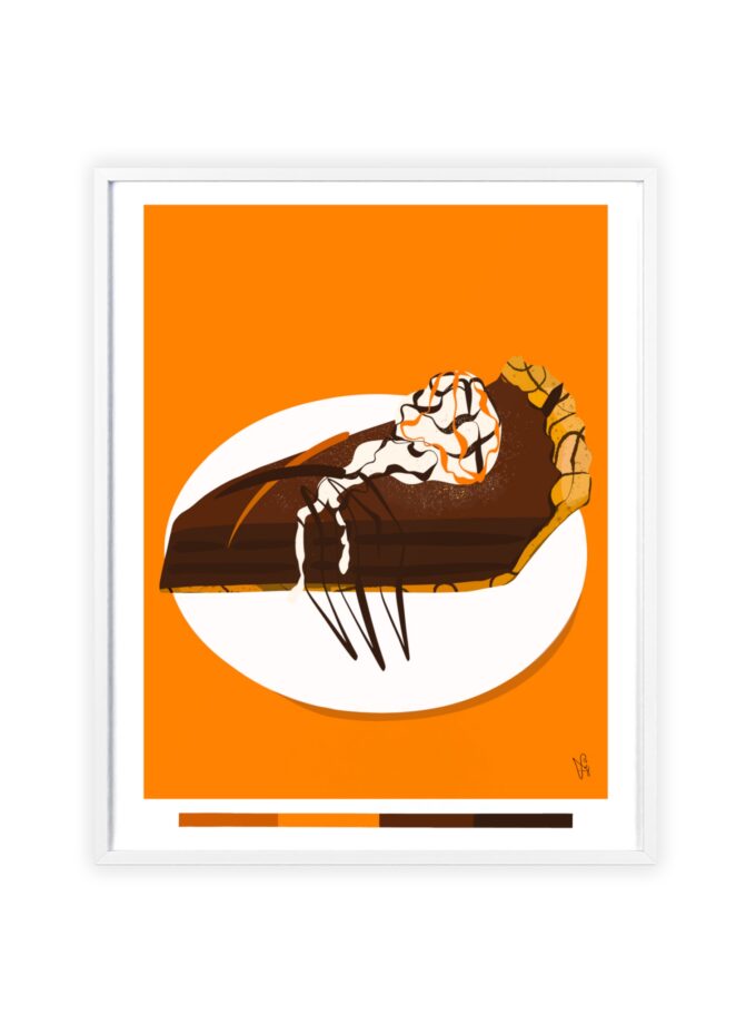 Chocolate Pie Poster, Framed