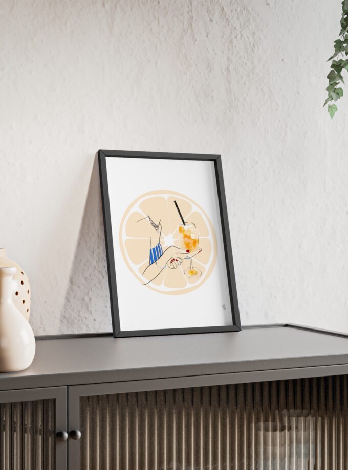 Mimosa in Dubrovnik Poster, Framed