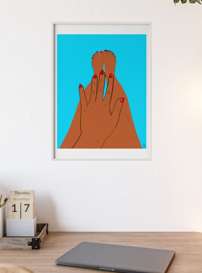 Sky Polish Poster, Framed