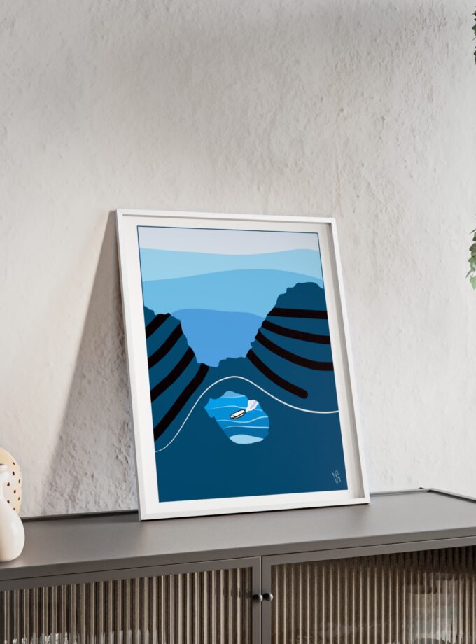 Sky Is Bright Poster, Framed