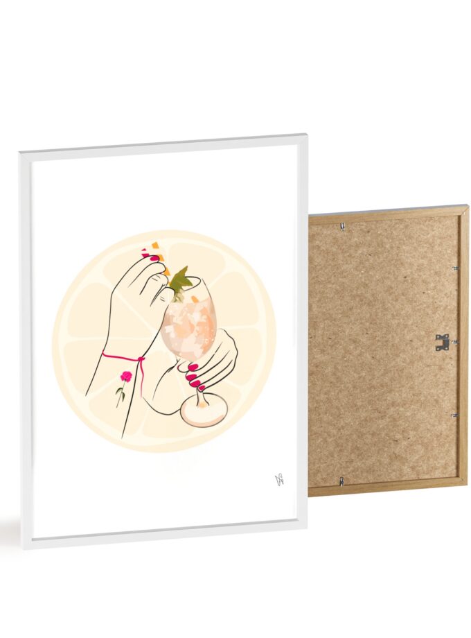 A Toast To Friendship Poster, Framed