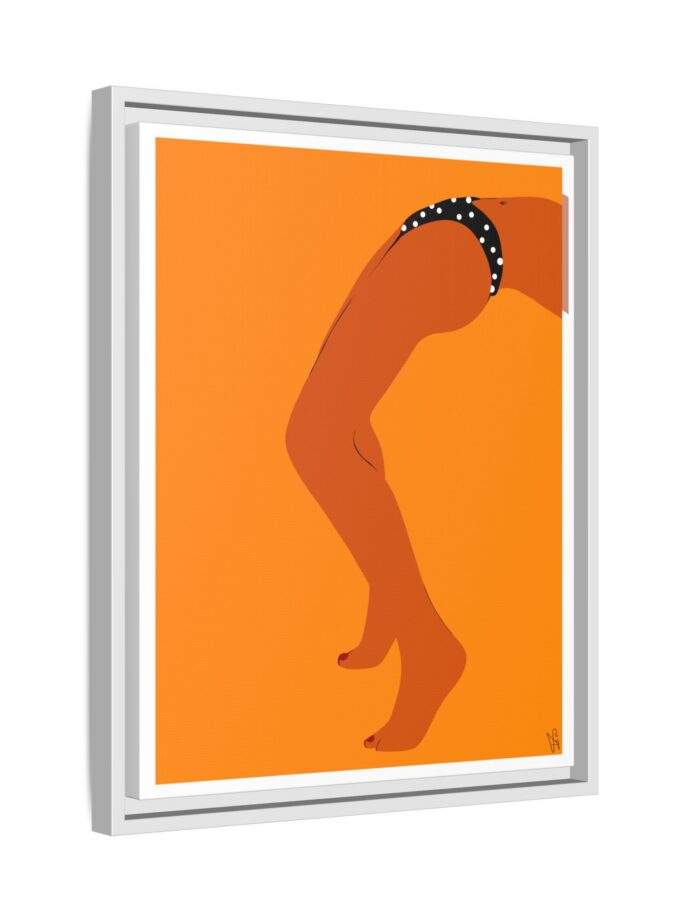 Sun Bath Canvas, Framed