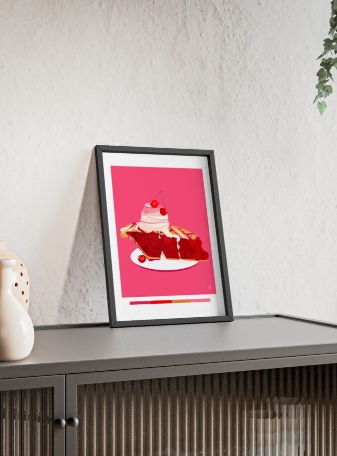Cherry Pie Poster, Framed