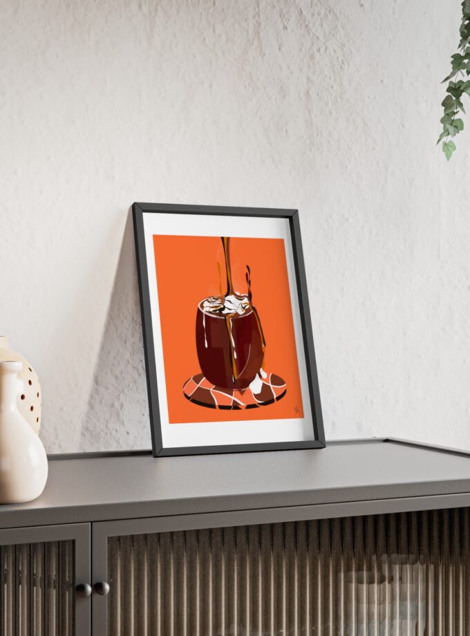 Hot Chocolate Poster, Framed