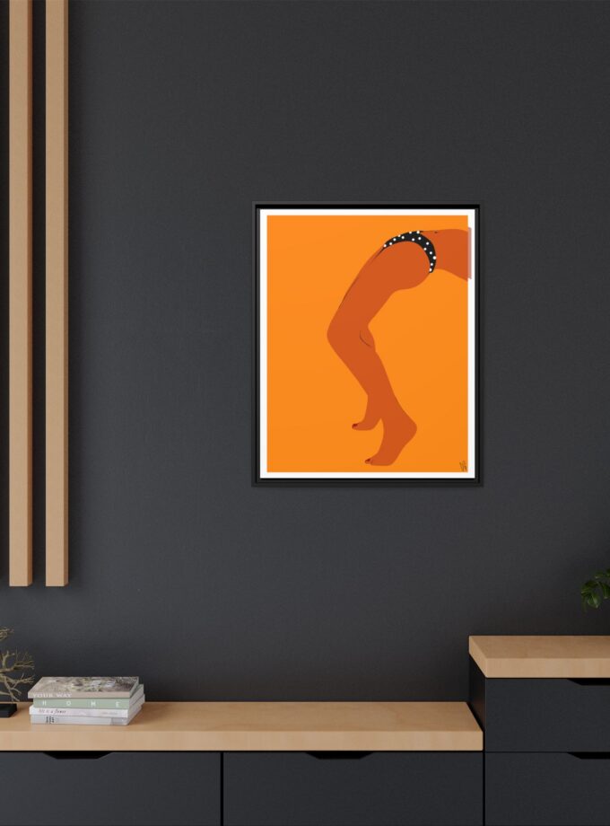 Sun Bath Canvas, Framed