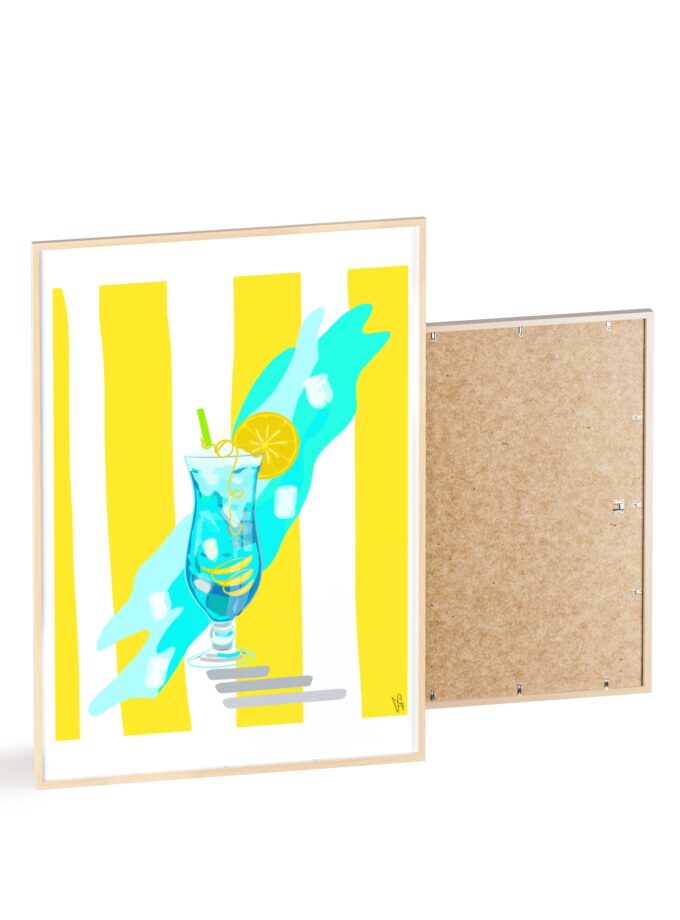 Blue Lagoon Poster, Framed