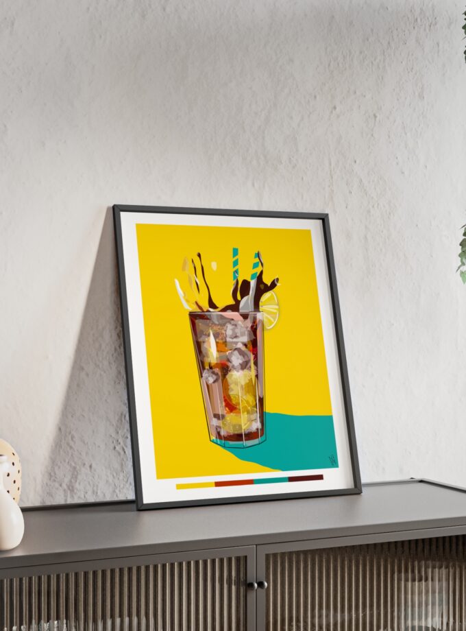 Splash Poster, Framed