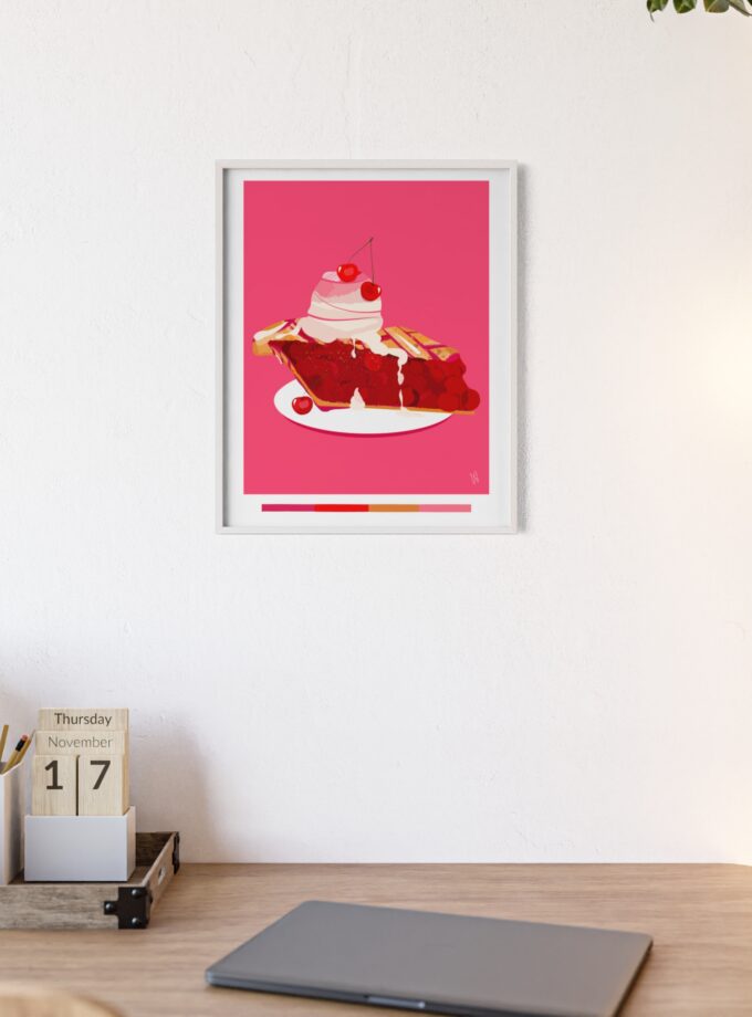 Cherry Pie Poster, Framed