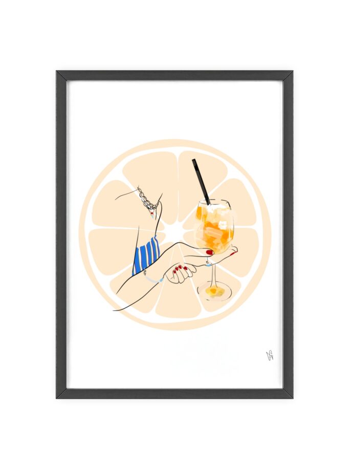 Mimosa in Dubrovnik Poster, Framed