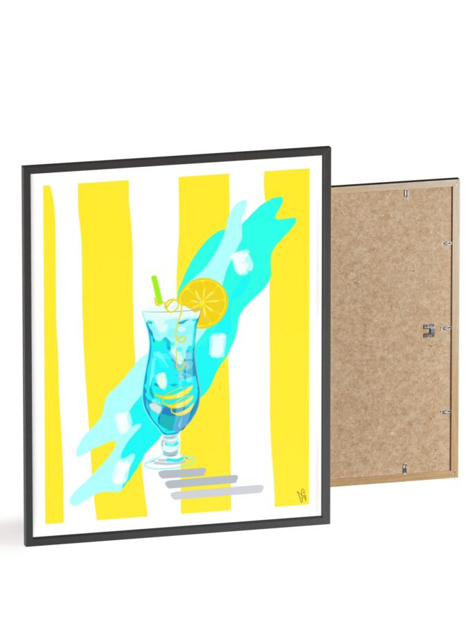 Blue Lagoon Poster, Framed