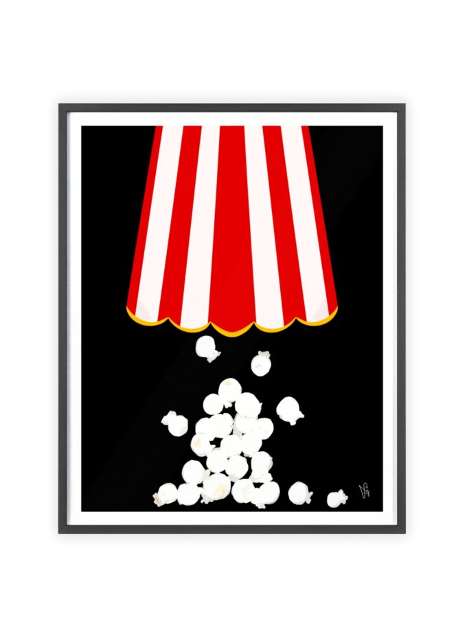 Let's Stay In Poster, Framed