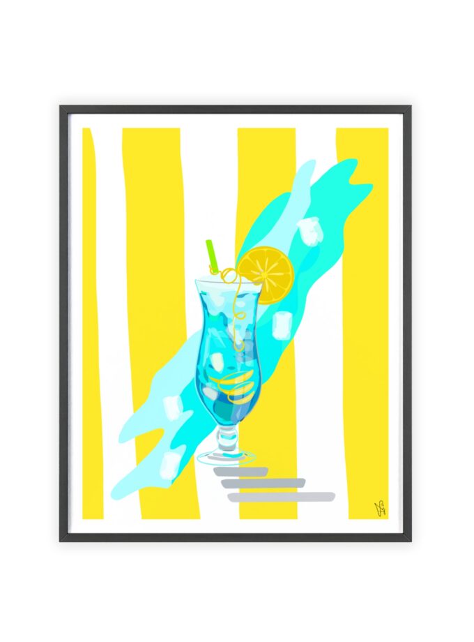 Blue Lagoon Poster, Framed