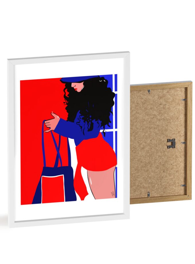 Beach Day Poster, Framed