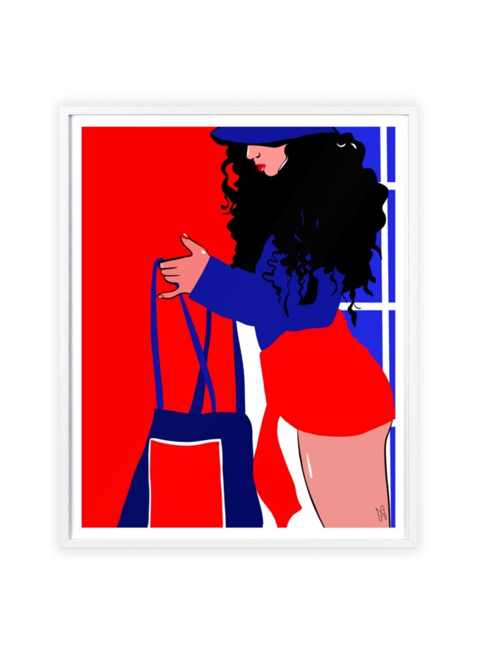 Beach Day Poster, Framed