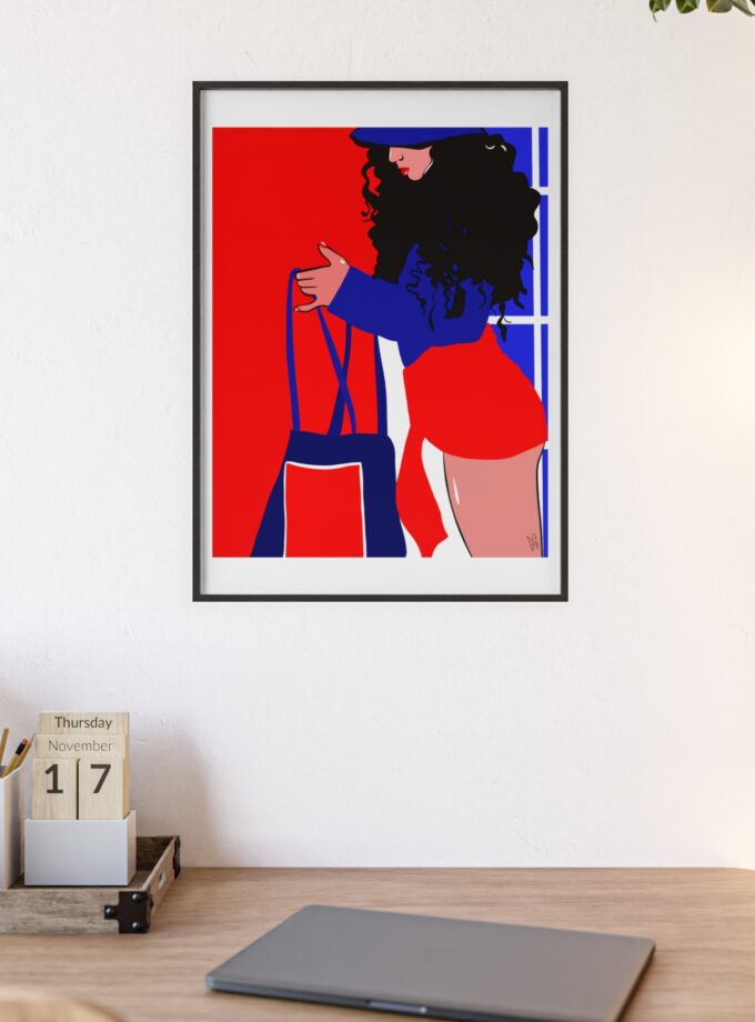 Beach Day Poster, Framed