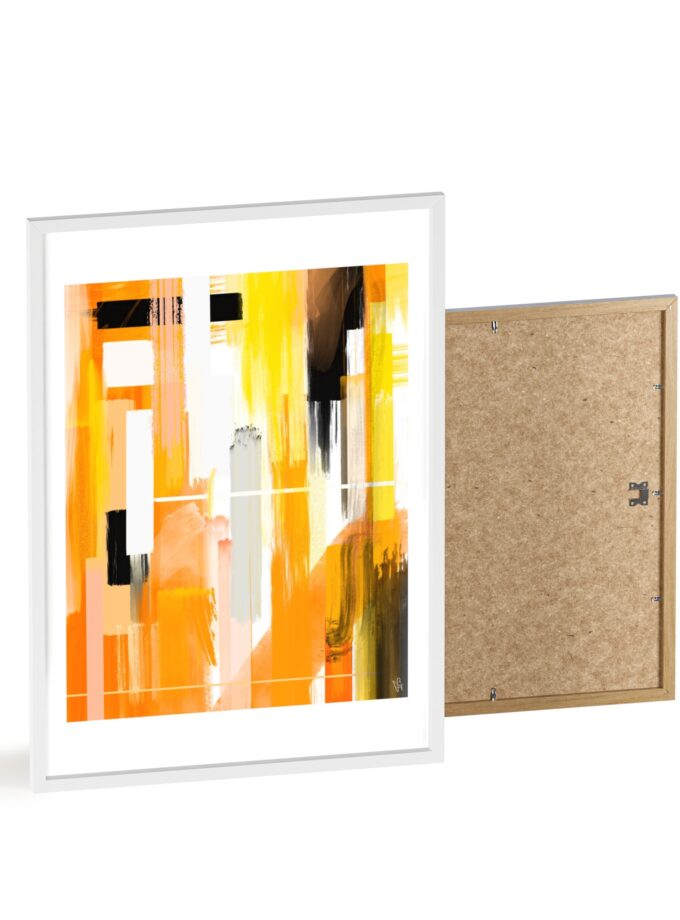 Liquid Gold Poster, Framed