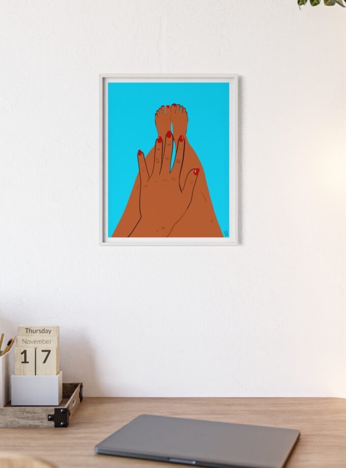 Sky Polish Poster, Framed