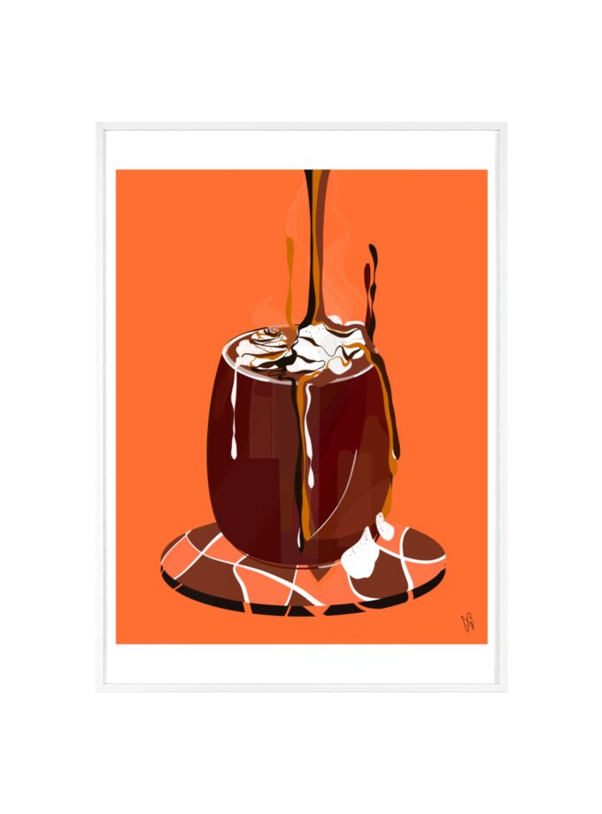 Hot Chocolate Poster, Framed