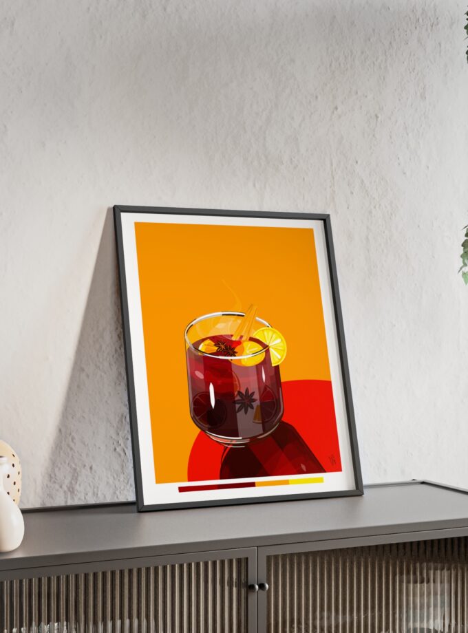 Mulled Wine Poster, Framed