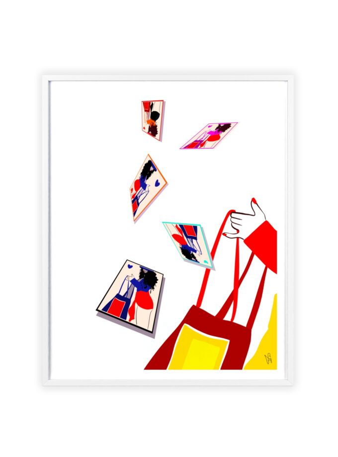 Memory Cards Poster, Framed