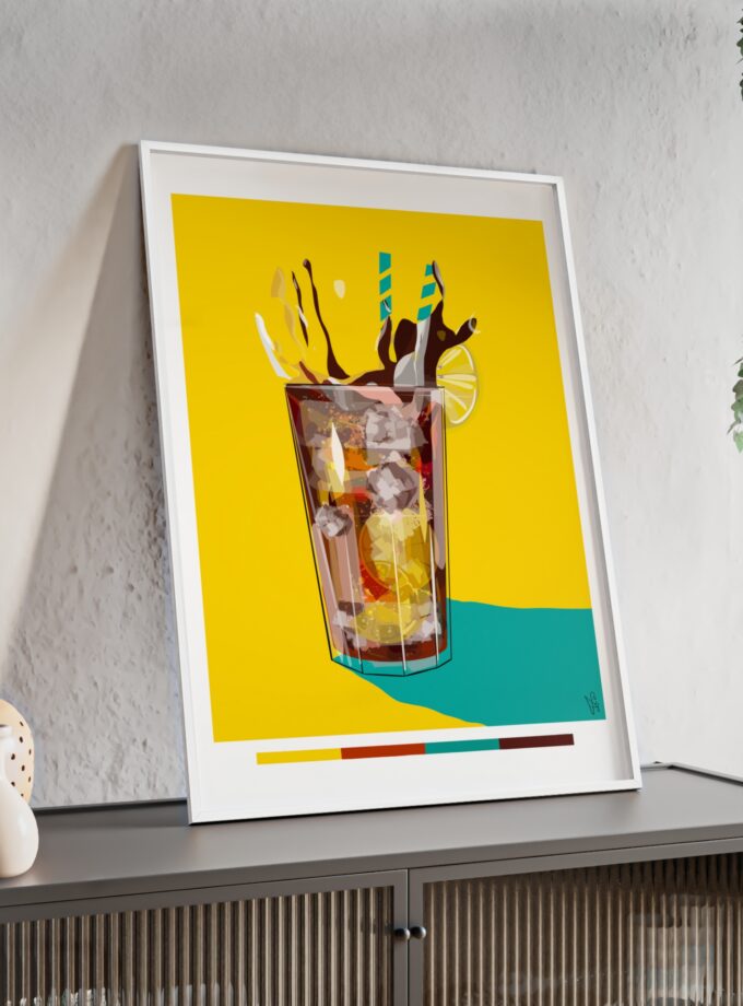 Splash Poster, Framed