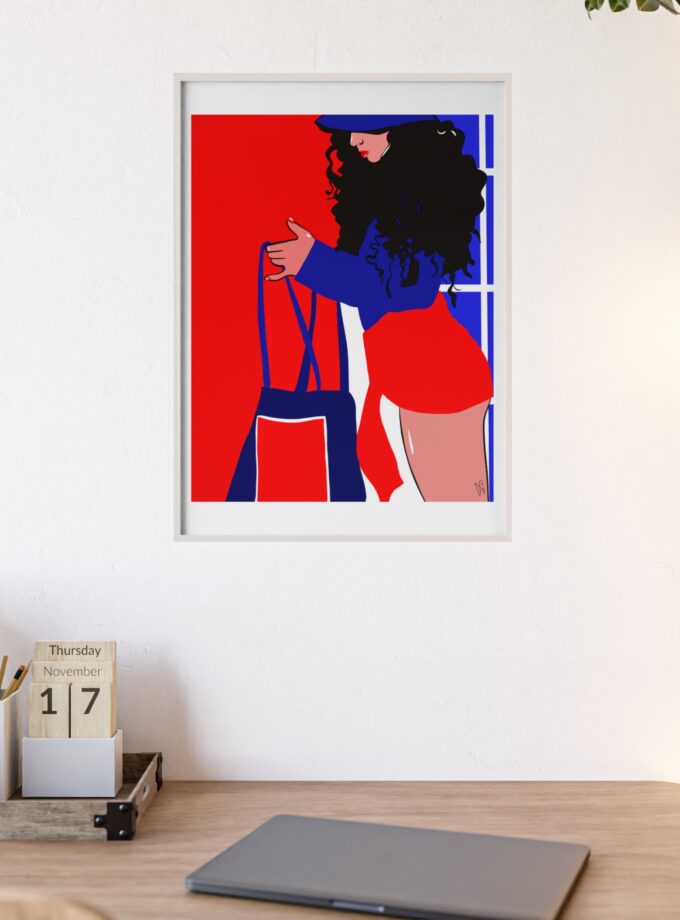 Beach Day Poster, Framed