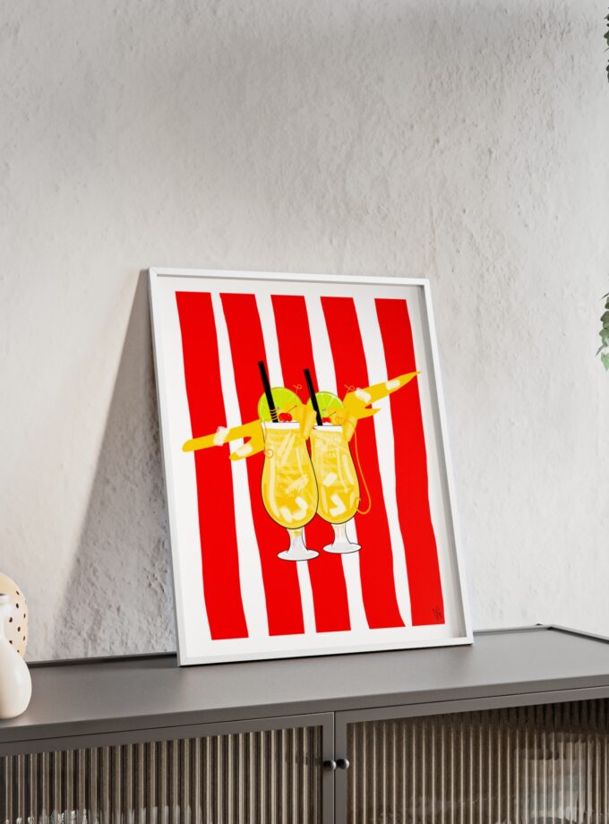 Pina Colada Poster, Framed