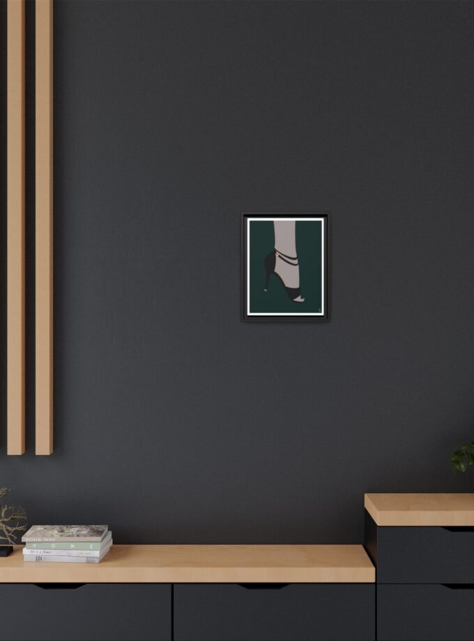 Emerald Canvas, Framed